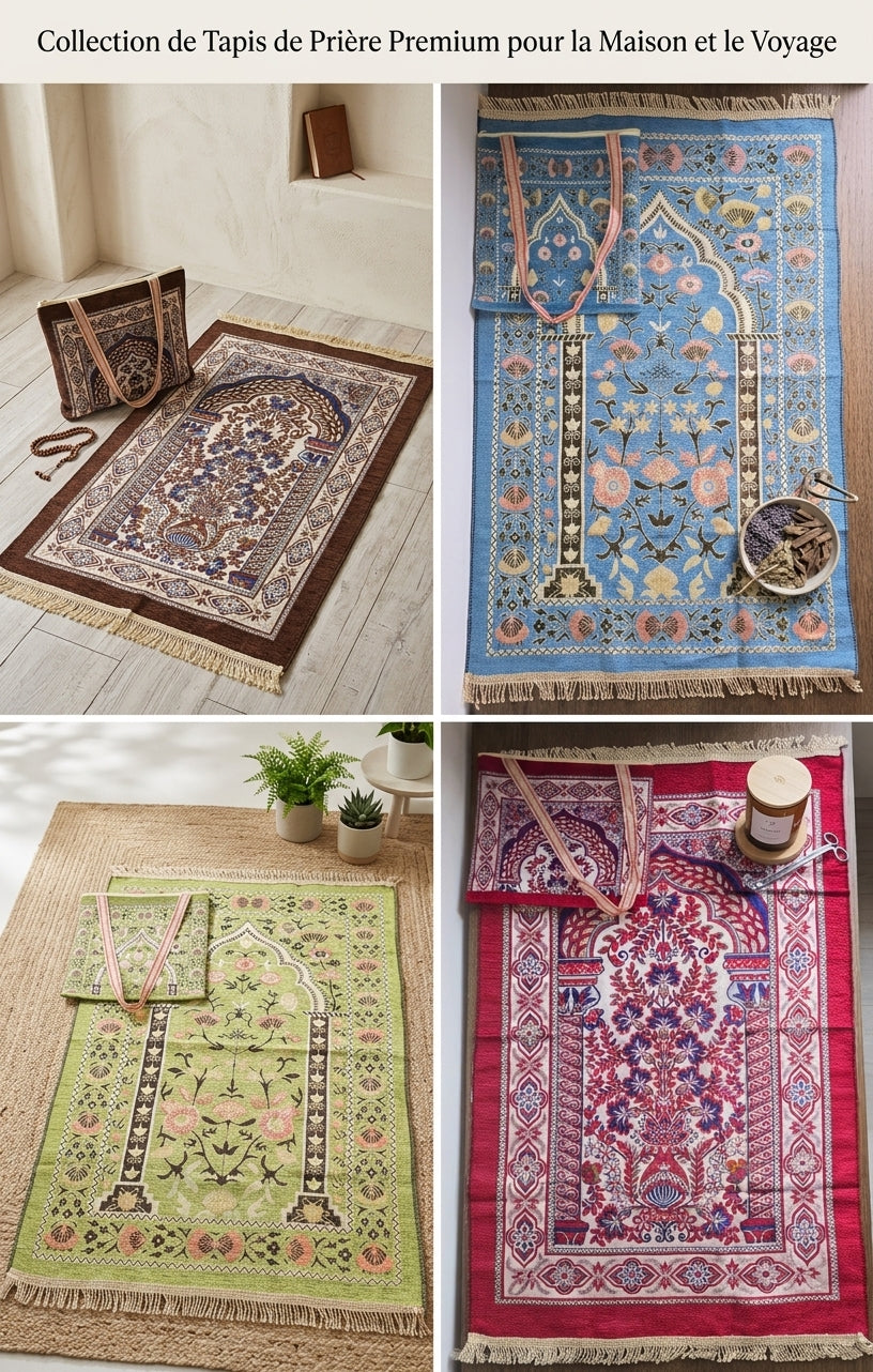 Tapis de Prière + Tote Bag Assorti — Le Compagnon du Vendredi