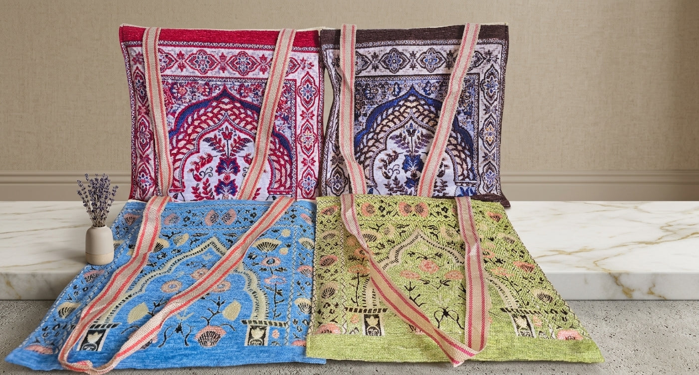 Tapis de Prière + Tote Bag Assorti — Le Compagnon du Vendredi