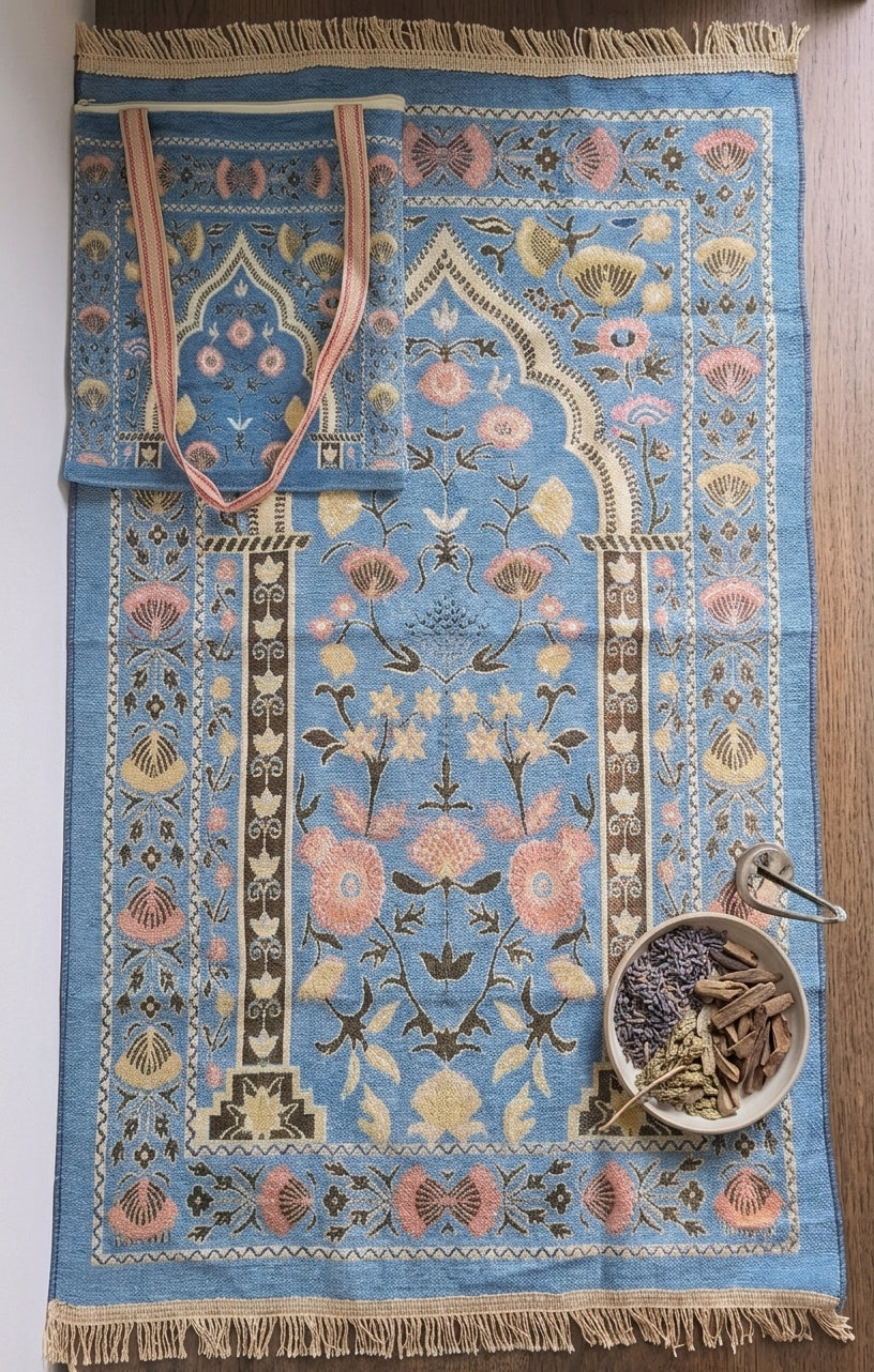 Tapis de Prière + Tote Bag Assorti — Le Compagnon du Vendredi