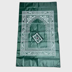 Pack de 4 tapis de prière musulmans de poche portables – Noir, Bleu, Rouge et Vert