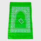 Pack de 4 tapis de prière musulmans de poche portables – Noir, Bleu, Rouge et Vert